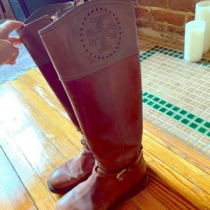 Tory Burch brown high boots